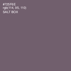 #725F6E - Salt Box Color Image